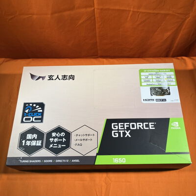 【なんば店】中古  玄人志向 GF-GTX1650D6-E4GB/DF3(GTX1650 4GB GDR6) 3280021784 