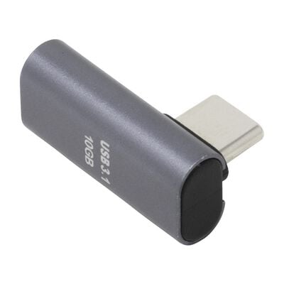 AINEX  U32CC-LFAD2 (PD100W対応 USB3.2Gen2変換アダプタ Cメス - Cオス 横L型フラット) 