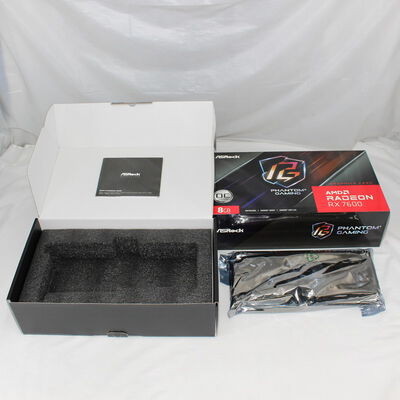【通販センター】中古  ASRock Radeon RX 7600 Phantom Gaming 8GB OC（RX7600 8GB） 3480035326 