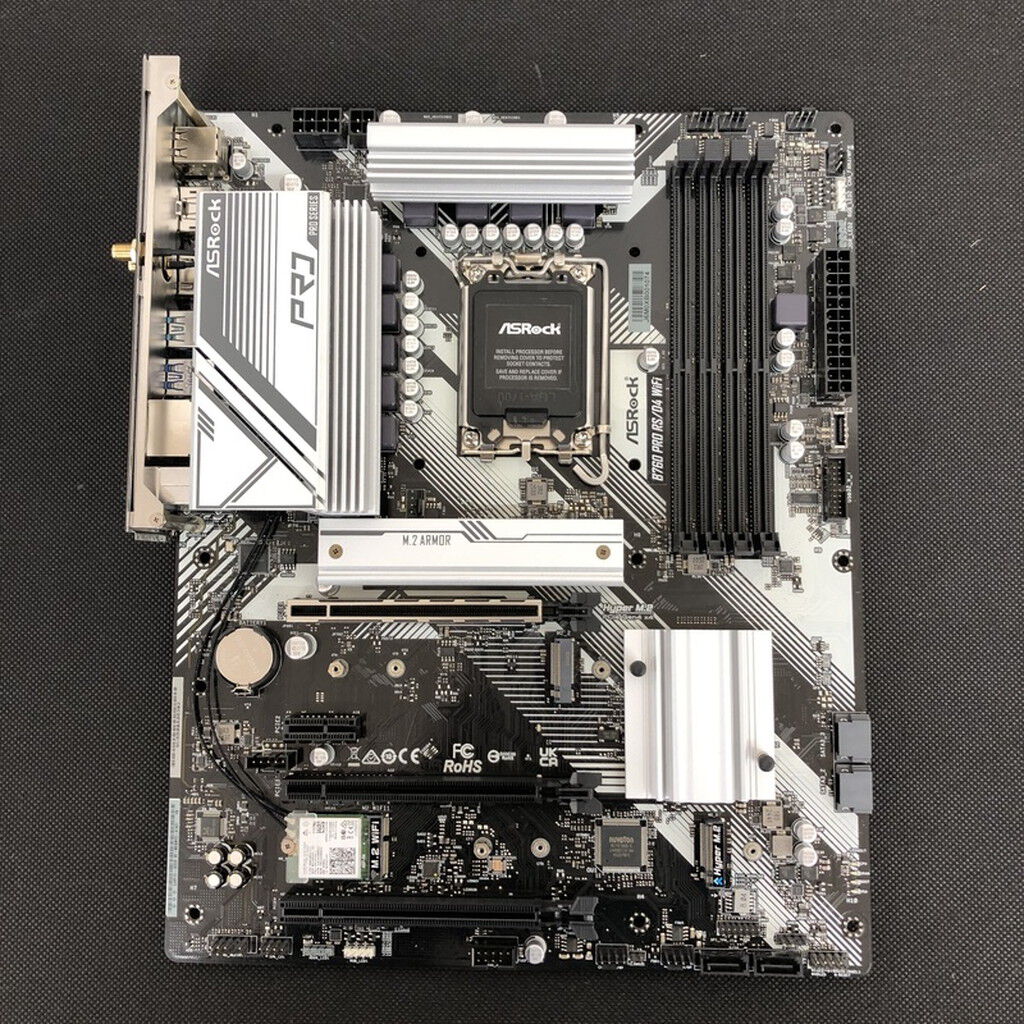 中古pcパーツセット マザーボード＋cpu＋メモリ他 ASUSのマザーボードより、intel LGA 1851対応のB860チップセット搭載