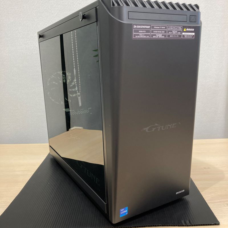 中古 MOUSE ZA-DA127KFR36T(i7-12700KF/32GB/SSD512GB/なし/RTX3060Ti