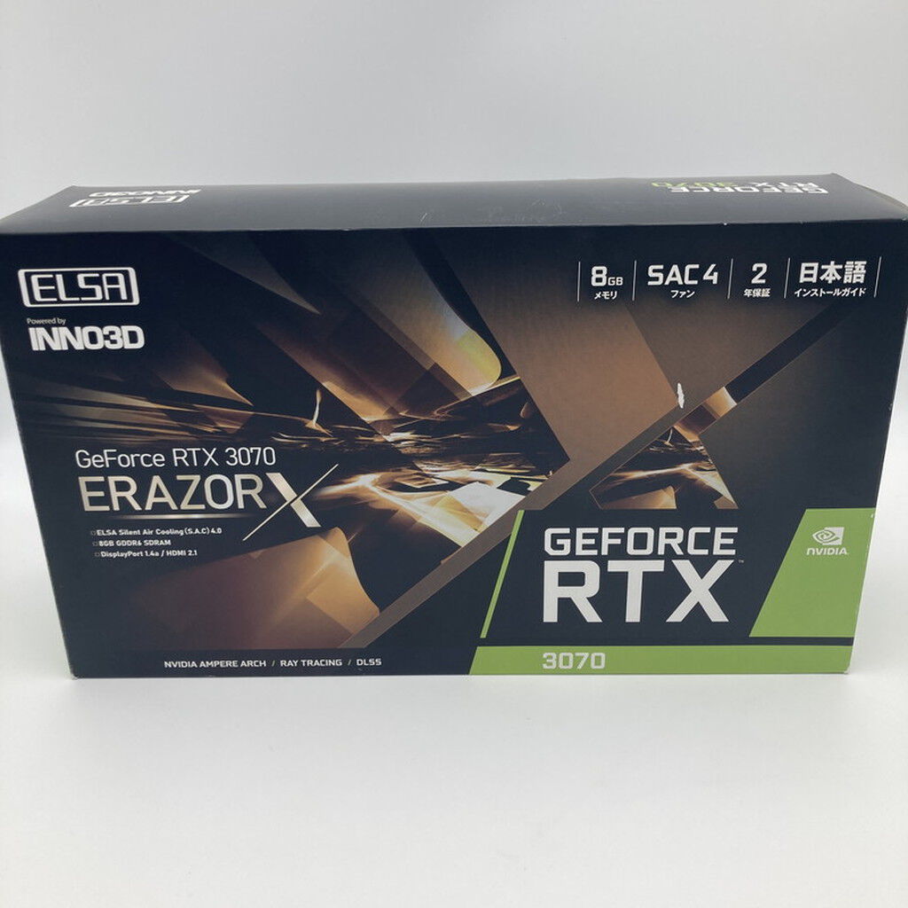 ELSA RTX3070 新古品 中古 ELSA GeForce RTX 3070 ERAZOR X GD3070-8GEREZX (RTX3070 8G
