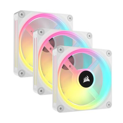 Corsair  iCUE LINK QX120 RGB WHITE Starter Kit CO-9051006-WW (3個パック ホワイト) 