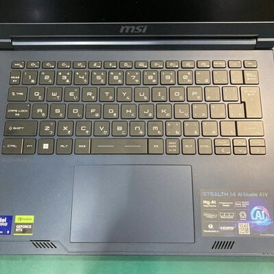 【富山本郷店】中古  MSI Stealth 14 AI Studio A1VEG (Core Ultra 5 135H/16GB/SSD512GB/RTX4050/WLAN/14UWXGA/W11H64) 4760001386 