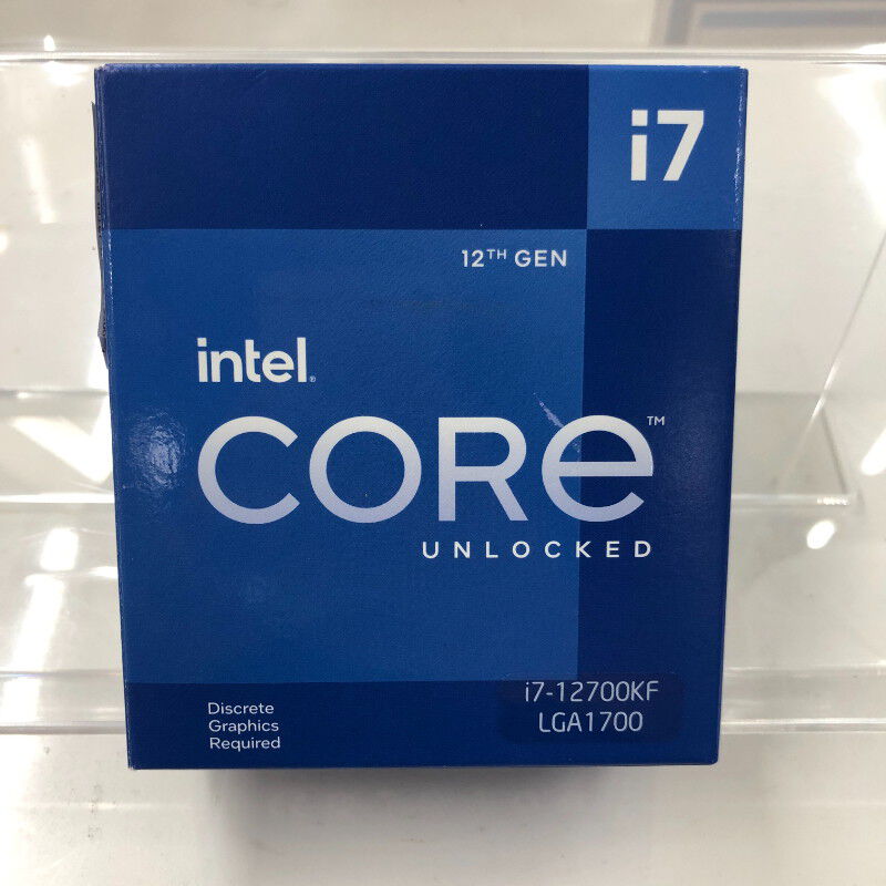 Intel Core i7-12700KF CPU　中古 Intel Core i7-12700KF Unlocked Desktop Processor - 12 Cores