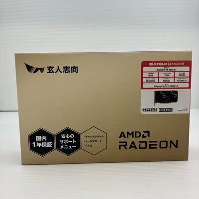 【秋葉原本店】中古  玄人志向 RD-RX9060XT-E16GB/DF (RX9060XT 16G) 179907 