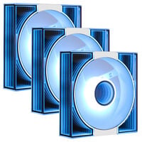 darkFlash  DM8R DM8R-USWHITE-3IN1PACK (120mm ホワイト ARGB リバースファン 3個パック) 