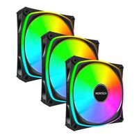 MONTECH  RX120 PRO 3 in 1 Black (3個パック ブラック リバースブレード) 