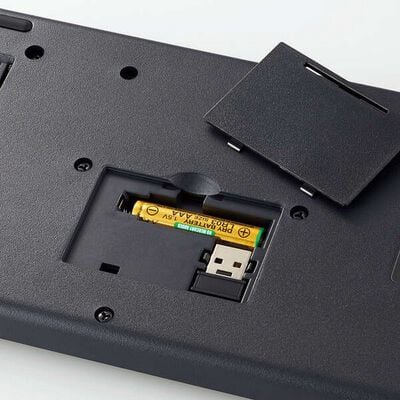 エレコム  TK-FDM110MKBK (抗菌 無線薄型フルキーボード＆マウス) 