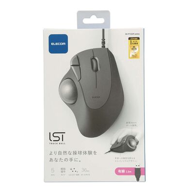 エレコム  M-IT10URBK (有線トラックボール IST 5ボタン 人工ルビーモデル ブラック) 