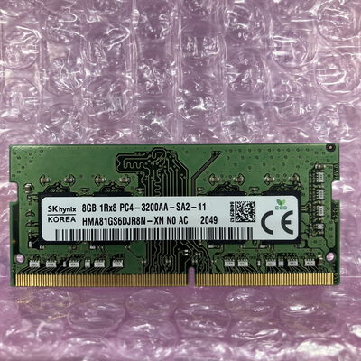 【富士青葉店】中古  SKhynix ノートPC用メモリ(PC4-25600 8GB DDR4-3200) 5070002286 