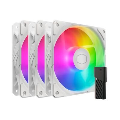 CoolerMaster  SickleFlow Edge 120 ARGB White Edition 3-Pack Fan Kit MFX-B2DW-253P2-R2 (3個パック ホワイト) 