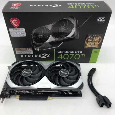 【郡山安積店】中古  MSI GeForce RTX 4070 Ti VENTUS 2X 12G OC (RTX4070Ti 12GB) 4640002725 