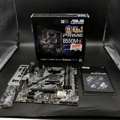 【宇都宮鶴田店】中古  ASUS PRIME B550M-K (B550 AM4 mATX DDR4) 142905 