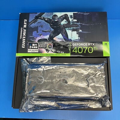 【大須店】中古  玄人志向 GG-RTX4070Ti-E12GB/EX/TP2 (RTX4070Ti 12GB) 3120023853 