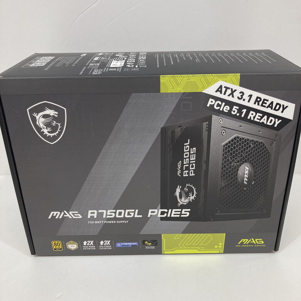中古 MSI MAG A750GL PCIE5(ATX3.1 750W 80+G) 3430005965 （294010