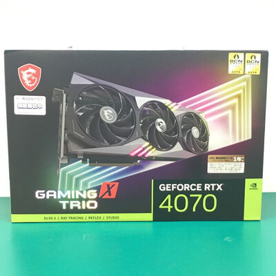 【佐賀南部バイパス店】中古  MSI GeForce RTX 4070 GAMING X TRIO 12G (RTX4070 12GB) 157128 