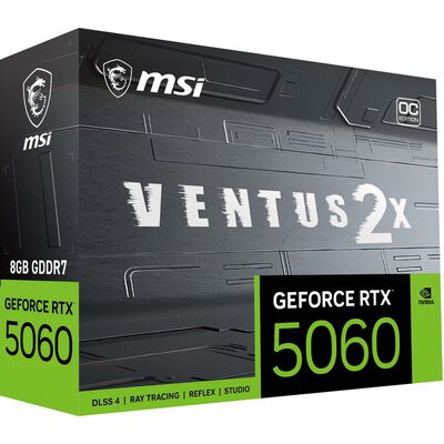 MSI  GeForce RTX 5060 8G VENTUS 2X OC V1 (GeForce RTX 5060 8GB) 