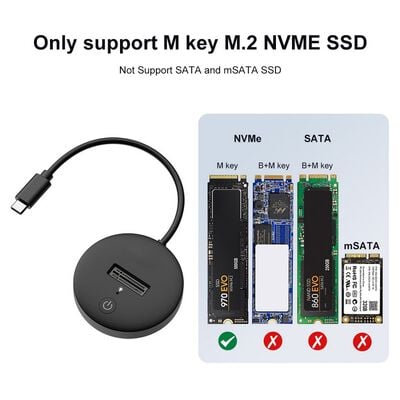 AINEX  HDE-20 (USB3.2Gen2対応 M.2 NVMe SSDスタンド) 