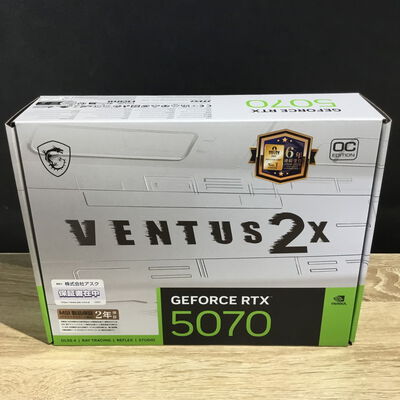 【松山環状枝松店】中古  MSI GeForce RTX 5070 12G VENTUS 2X OC WHITE 4560001694 