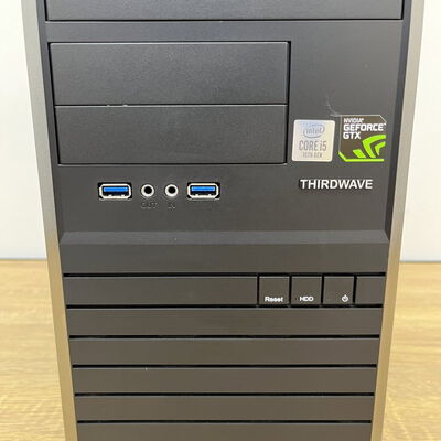 【津ラッツ店】中古  THIRDWAVE(i5 10400/16GB/SSD500GB/HDD1TB/GTX1650/W11H) 4660002142 