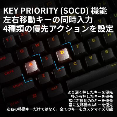 Logicool  PRO X2 RAPID 有線ゲーミングキーボード G-PKB-TKL-RT2BK (ブラック) 