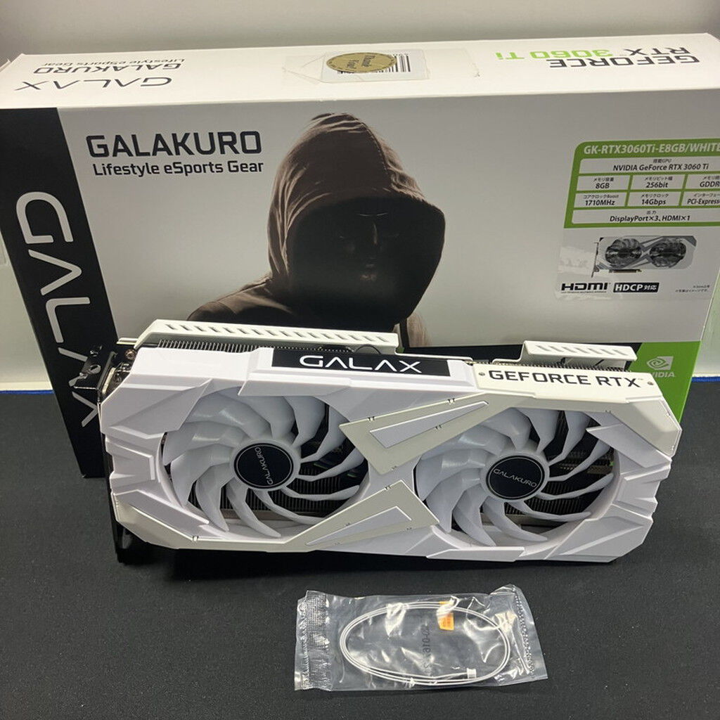 中古 玄人志向 GK-RTX3060Ti-E8GB/WHITE (RTX3060Ti 8GB) 144195