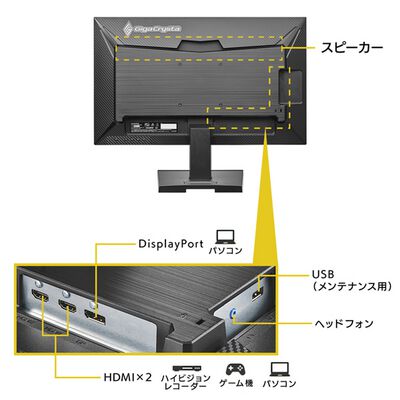 アイ・オー・データ機器  GigaCrysta KH-GD242UDB (23.8インチワイド 液晶モニター ブラック) 