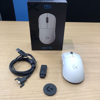 【甲府飯田店】中古  Logicool PRO X SUPERLIGHT Wireless Gaming Mouse G-PPD-003WL-WH 146966 