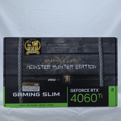 【通販センター】中古  MSI GeForce RTX 4060 Ti 8G x GC30 MONSTER HUNTER (RTX4060Ti 8GB) 188922 
