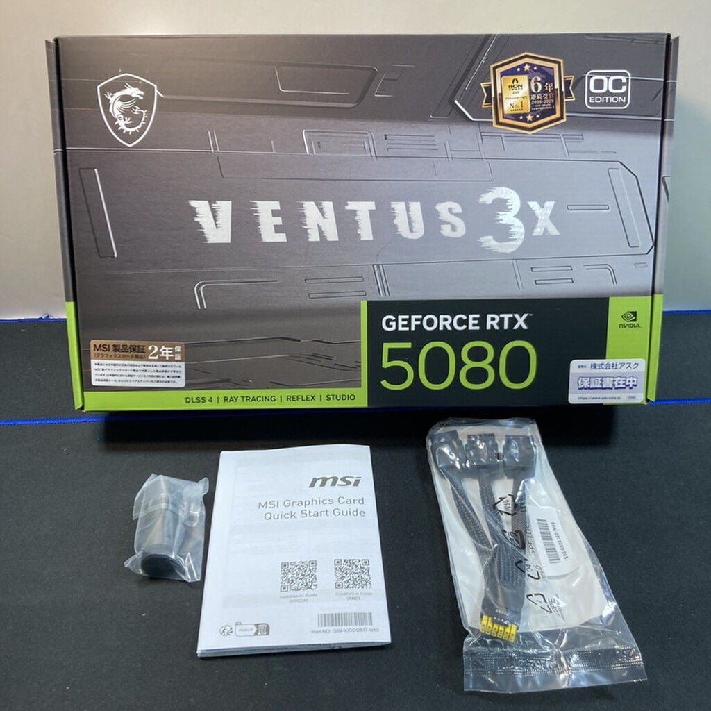 中古 MSI GeForce RTX 5080 16G VENTUS 3X OC(RTX5080 16G) 176532