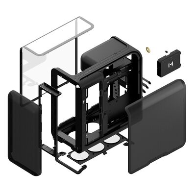 HYTE  X50 Pitch Black (E-ATX ガラス) 
