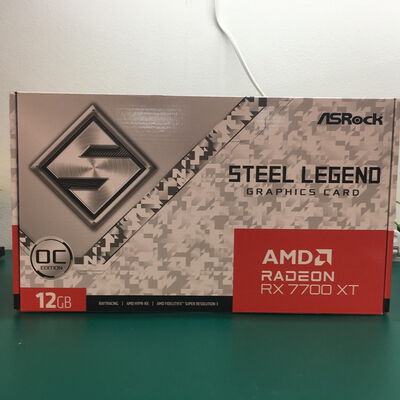 【佐賀南部バイパス店】中古  ASRock RX7700XT SL 12GO RX7700XT Steel Legend OC (RX7700XT 12G) 162741 