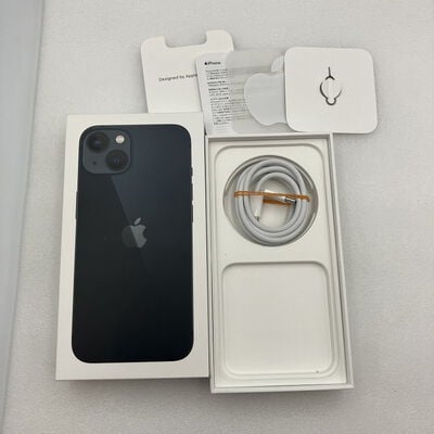 【新潟店】中古  【au版SIMフリー】Apple iPhone13 6.1インチ 128GB (ミッドナイト) MLNC3J/A 147330 