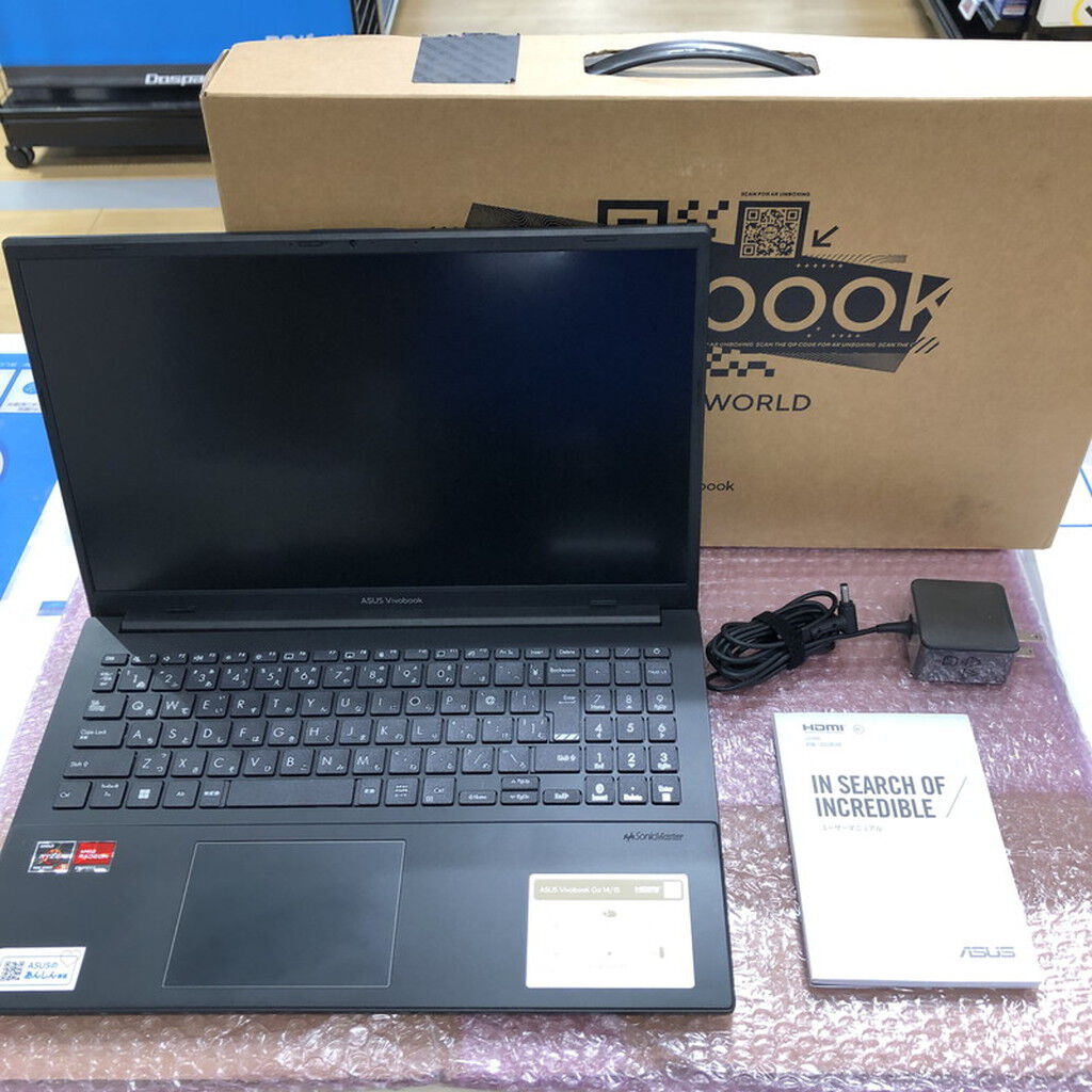 A ほぼ未使用ASUS Ryzen 5 7520U/16GB/SSD 512GB 中古 ASUS Vivobook Go 14/15(Ryzen 5 7520U/16GB/SSD512GB/W11H
