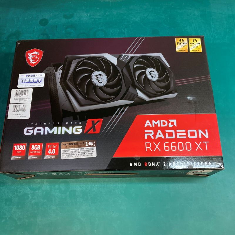【中古動作品】MSI Radeon RX 6600 XT GAMING X 8G 中古 MSI Radeon RX 6600 XT GAMING X 8G (RX6600XT 8GB) 146750