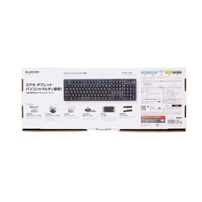 エレコム  Bluetooth 5.0メンブレンフルキーボード TK-FBM112BK 