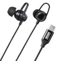 サンワサプライ  MM-HSTC05BK USB Type-Cイヤホンマイク（ブラック） 