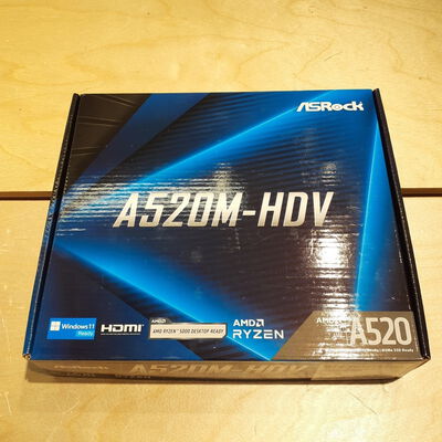 【鹿児島店】中古  ASRock A520M-HDV (A520 AM4 mATX DDR4) 143667 