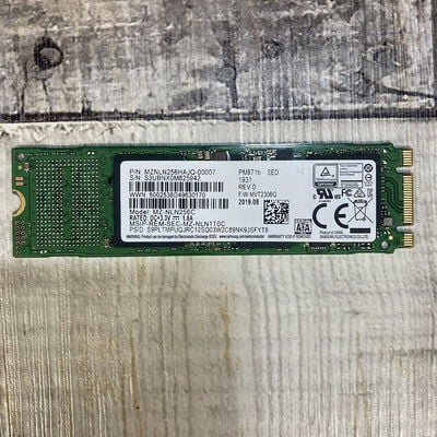 【広島店】中古  各社 M.2 SSD SATA接続 256GB （M.2 SATA 2280） 134625 