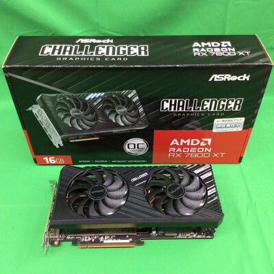 【川崎店】中古  ASRock RX7800XT CL 16GO RX7800XT Challenger OC (RX7800XT 16GB) 162732 
