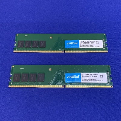 【横浜駅前店】中古  8GB 2枚組(合計16GB) PC4-25600/DDR4-3200 デスクトップ用 190923 