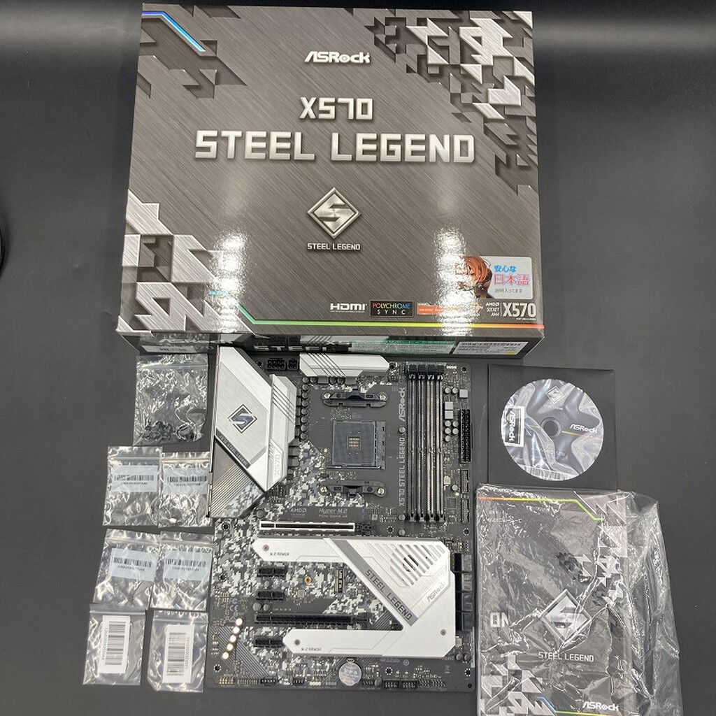 中古 ASRock X570 Steel Legend (X570 AM4 ATX DDR4) 140058