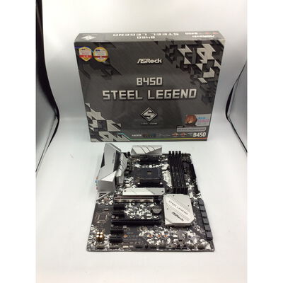 【座間相武台】中古  ASRock B450 Steel Legend(AM4 ATX DDR4) 4510002358 