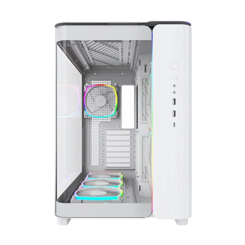 優れた品質 ガラス (ATX White PRO 95 KING MONTECH ホワイト) パソコン ｜ PCケース(自作PC用)