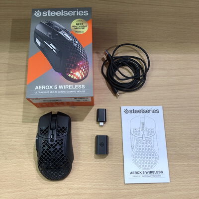 【甲府飯田店】中古  SteelSeries Aerox5 Wireless 4720001820 