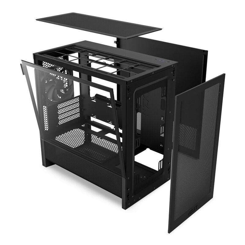 NZXT H3 FLOW CC-H31FB-01 (MicroATX ガラス ブラック) ｜ パソコン