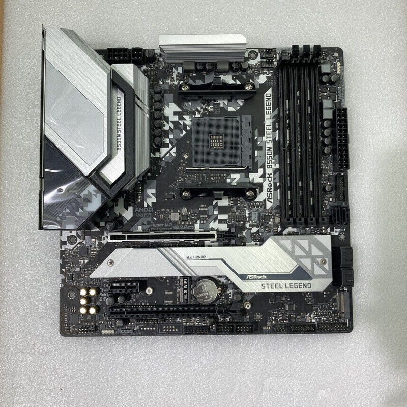 ASRock B550m Steel Legend mATX 訳あり動作品 中古 ASRock B550M Steel Legend (B550 AM4 mATX DDR4) 142939