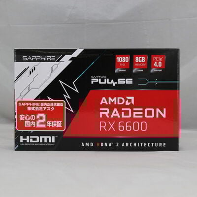 中古  SAPPHIRE PULSE Radeon RX 6600 8G GDDR6（RX 6600 8GB） 3480033555 