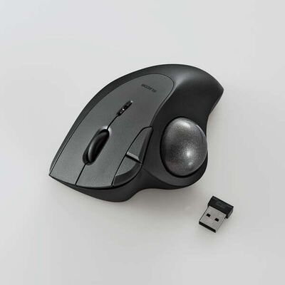 エレコム  M-IT10DRBK (2.4GHz無線トラックボール IST 5ボタン 人工ルビーモデル ブラック) 